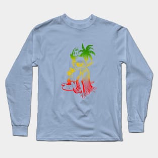 Retro Hawaii Hula Dancer Long Sleeve T-Shirt